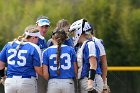 Softball vs Emerson  Wheaton College Softball vs Emerson College in game 2 of their doubleheader. - Photo by Keith Nordstrom : Wheaton, Softball